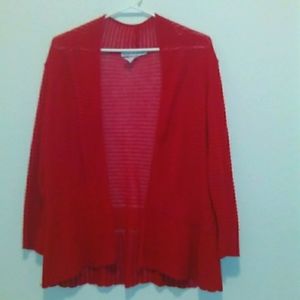 Two One- Two New York Red throw over. Barely worn